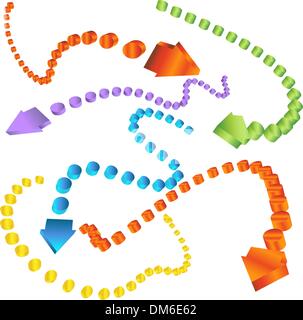 Flèches directionnelles Illustration de Vecteur