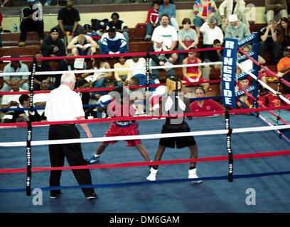 Apr 09, 2005 ; Wilmington, NC, USA ; la Caroline du Azalea Festival a lieu du 6 au 10 avril à Wilmington, Caroline du Nord. Sur la photo, deux boxeurs qui ont participé au tournoi de boxe à Williston School. Crédit obligatoire : Photo par Jason Moore/ZUMA Press. (©) Copyright 2005 par Jason Moore Banque D'Images