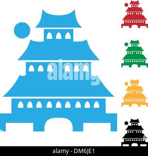 Pagoda Illustration de Vecteur