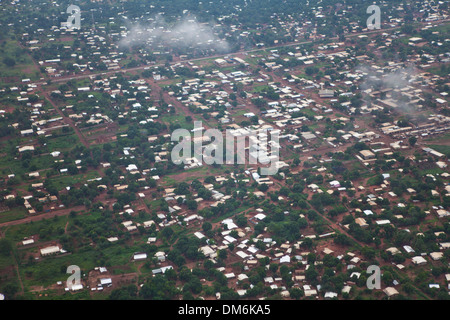 Vue sur Bangui, capitale de la République centrafricaine Banque D'Images