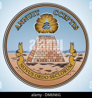 Grand sceau des États-Unis d'Amérique. Illustration de Vecteur