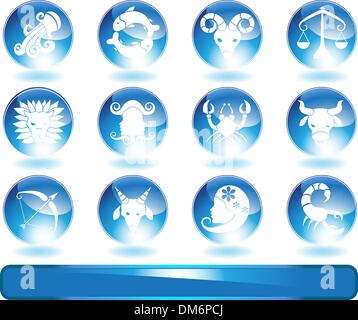 Signes du zodiaque Illustration de Vecteur