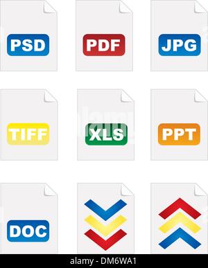 Des icônes pour votre site web Illustration de Vecteur