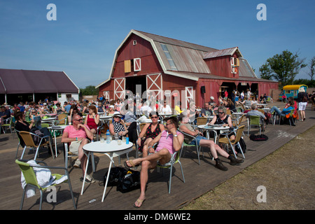 L'art d'Oerol Festival sur l'île néerlandaise de Terschelling Banque D'Images