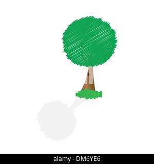 Abstract Vector Tree Illustration de Vecteur