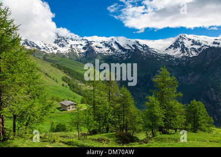 L'Italie, Val d'Aoste, de la Vallée de Valpelline Banque D'Images