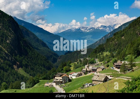 L'Italie, Val d'Aoste, de la Vallée de Valpelline Banque D'Images