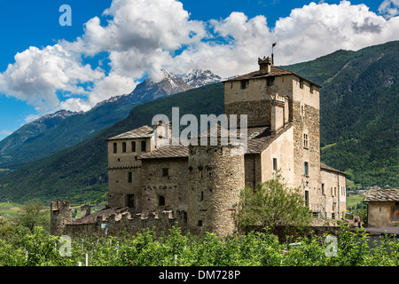 L'italie, valle d'Aosta, Saint-Pierre, Château Sarriod Banque D'Images