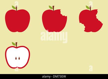 Illustration modèle Red Apple Illustration de Vecteur