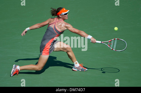 Samantha Stosur US Open 2012 Women's Match - Samantha Stosur v Varvara Lepchenko - USTA Billie Jean King National Tennis Center Banque D'Images