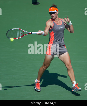 Samantha Stosur US Open 2012 Women's Match - Samantha Stosur v Varvara Lepchenko - USTA Billie Jean King National Tennis Center Banque D'Images