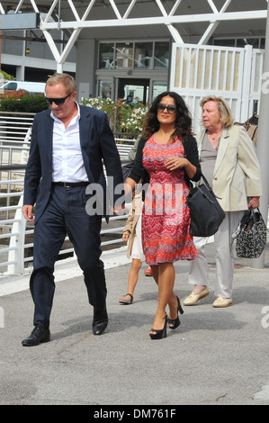 Salma Hayek Francois-Henri Pinault 69ème Festival du Film de Venise - Celebrity Sightings Venise Italie - 31.08.12 Banque D'Images