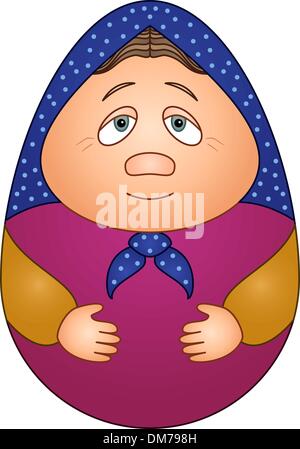 Poupée matreshka Illustration de Vecteur