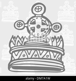 Traverser la Couronne Illustration de Vecteur
