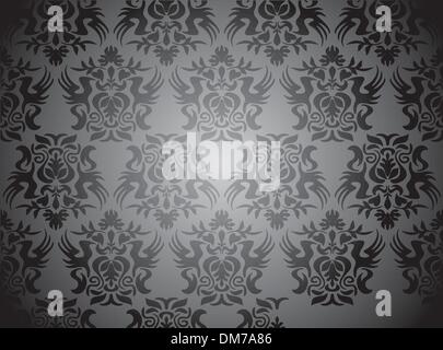 Motif damassé transparente Illustration de Vecteur