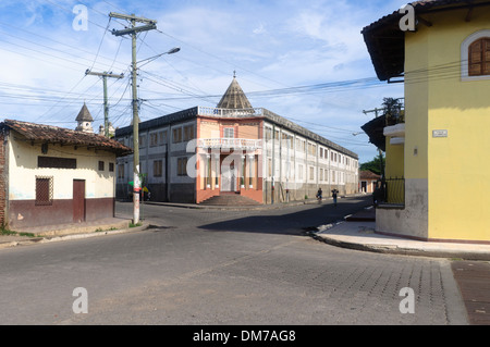 Les bâtiments coloniaux espagnols, Granada, Nicaragua, Amérique Centrale Banque D'Images