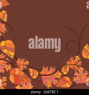 Abstraite automne frame Illustration de Vecteur
