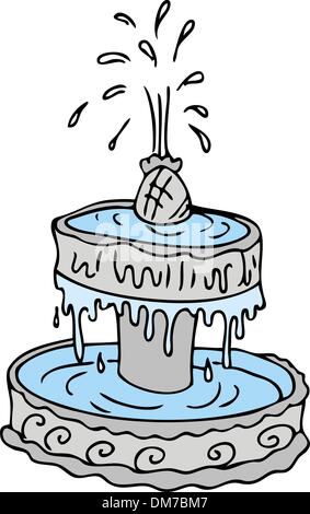 Fontaine Illustration de Vecteur