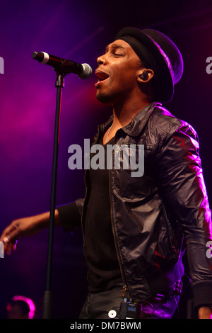 Lemar 2012 Swtich-On Les illuminations de Blackpool Blackpool, England Concert - 31.08.12 Banque D'Images