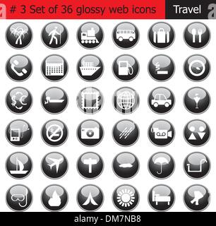 Icon Set # 3 billet Illustration de Vecteur