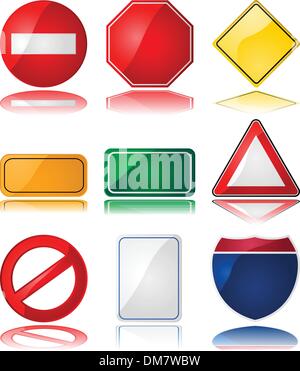 Panneaux de signalisation Illustration de Vecteur