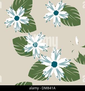 Apple tree flowers pattern illustration Illustration de Vecteur