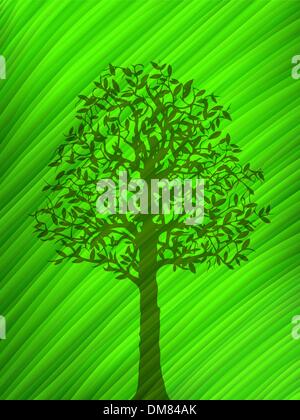 Ombre de l’arbre Illustration de Vecteur