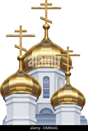 Des coupoles de l'église russe Illustration de Vecteur
