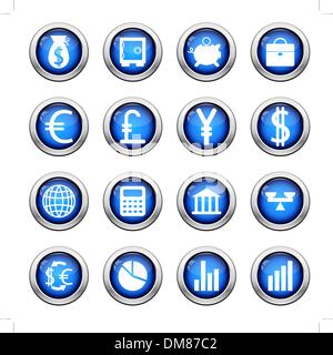 Financial icon set Illustration de Vecteur