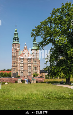 Château de Rosenborg à Copenhague, Danemark. Construit à partir de 1606 Banque D'Images