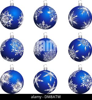 Jeu de boule de noël Illustration de Vecteur