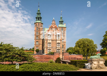 Château de Rosenborg à Copenhague, Danemark. Construit à partir de 1606 Banque D'Images