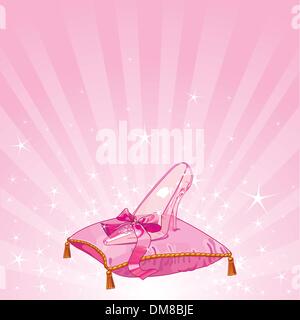 Crystal slipper background Illustration de Vecteur