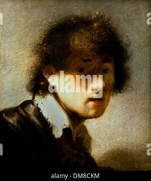 Self Portrait à un âge précoce. 1629. Dirck van Rijn 1606-1669 Pays-Bas Néerlandais Banque D'Images