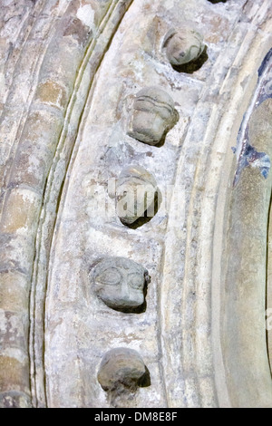 Intérieur de la chapelle de Cormac, Rock of Cashel Banque D'Images