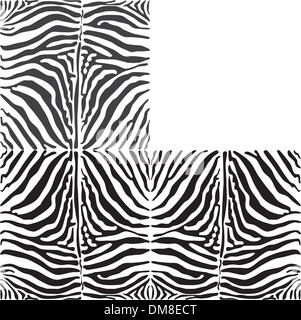 Vector seamless background peau zebra Illustration de Vecteur