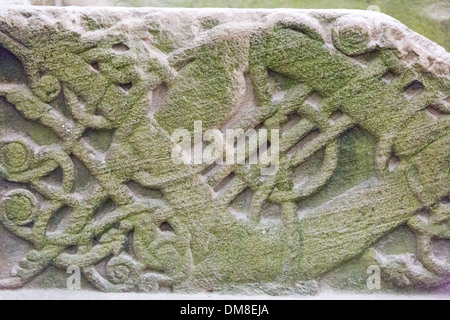 Détails de l'intérieur de la chapelle de Cormac, Rock of Cashel Banque D'Images