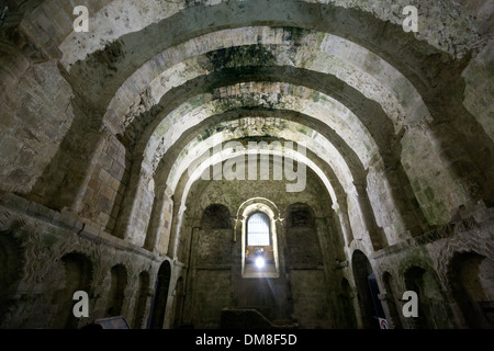 Détails de l'intérieur de la chapelle de Cormac, Rock of Cashel Banque D'Images