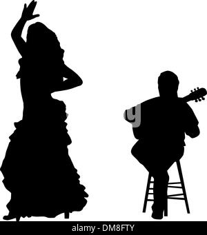flamenco Illustration de Vecteur