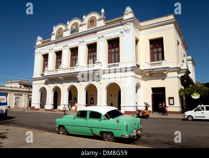Teatro Tomas Terry Theatre, le centre-ville de Cienfuegos, site du patrimoine mondial de l'UNESCO, de Cuba, des Caraïbes Banque D'Images