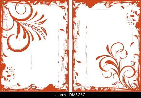 Grunge automne images floral Illustration de Vecteur