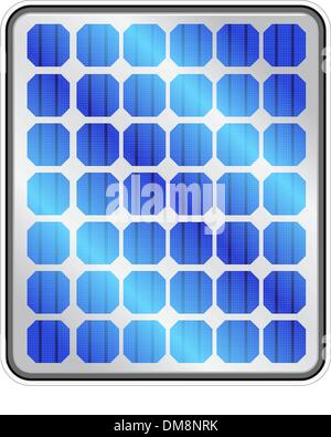 La réflexion dans les panneaux solaires. Vecteur. Illustration de Vecteur