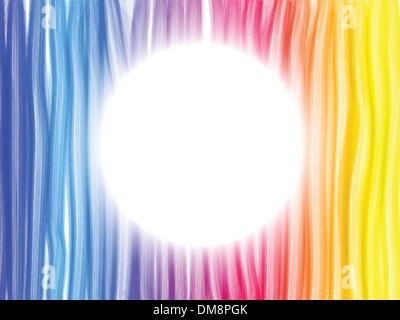 Résumé de l'Arc-en-ciel de fond avec cercle blanc Illustration de Vecteur