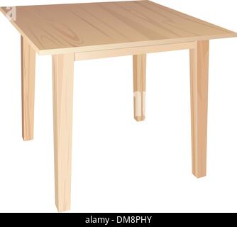 table en bois Illustration de Vecteur