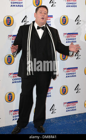 Londres, Royaume-Uni, 12 décembre 2013 Johnny Vegas arrive au British Comedy Awards at Fountain Studios, Wembley, Londres Photo : Alamy/MRP Live News Banque D'Images