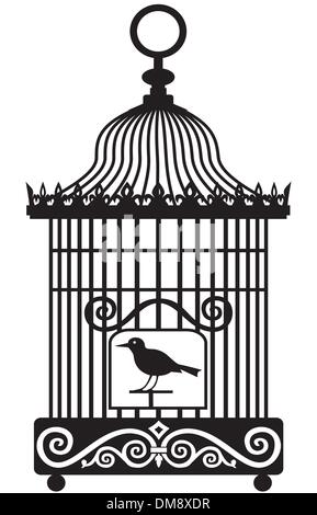 Vintage birdcage Illustration de Vecteur