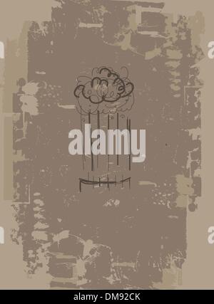 Beer mug, grunge fond pour votre conception Illustration de Vecteur