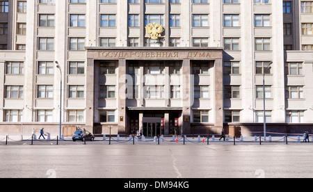 Construction de la Douma de la Fédération de Russie Banque D'Images