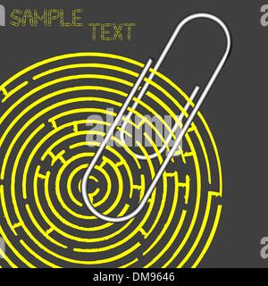 Labyrinthe et trombone Illustration de Vecteur