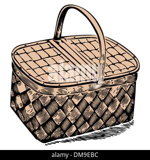 panier pique-nique Illustration de Vecteur